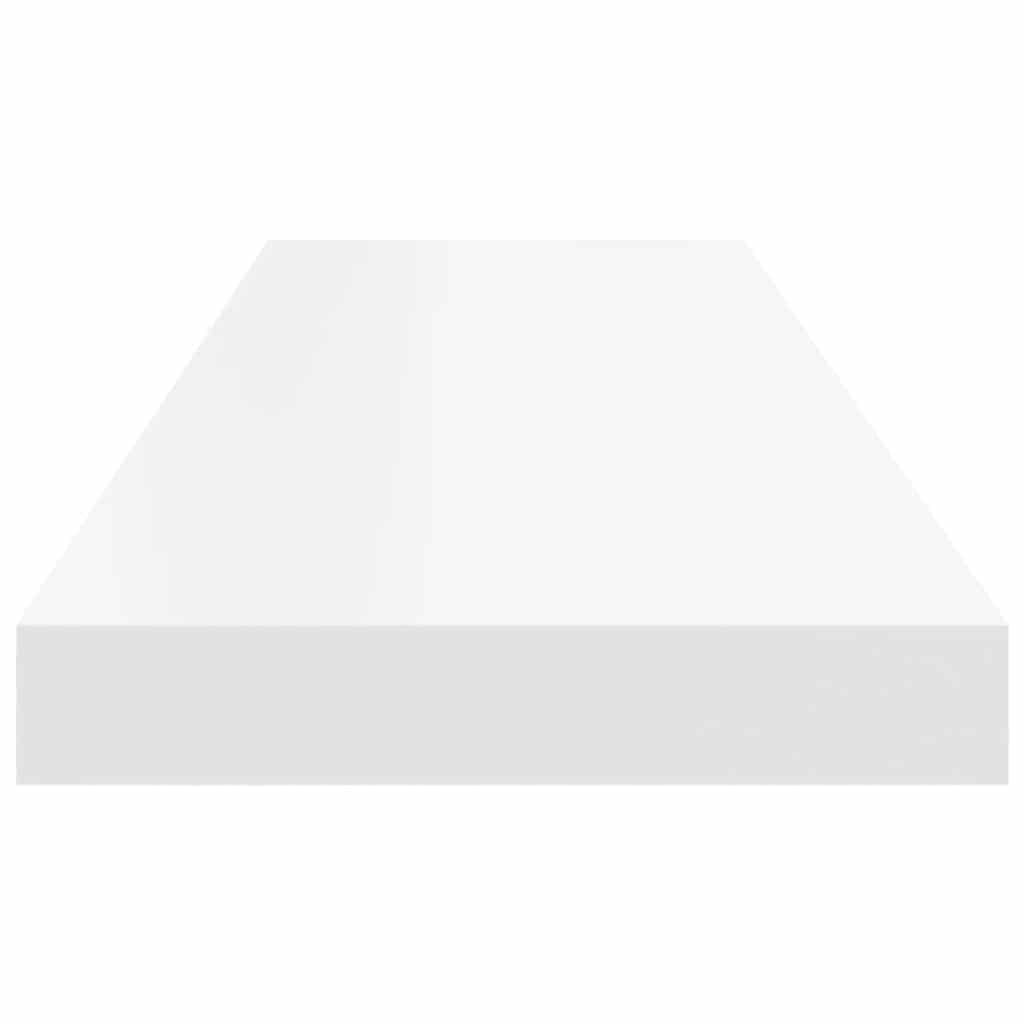 Scaffali a Parete 2 pz Bianchi 80x23,5x3,8 cm in MDF | homemem39