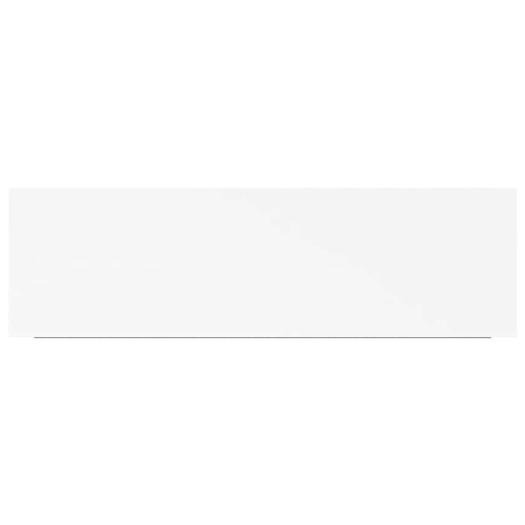 Scaffali a Parete 2 pz Bianchi 80x23,5x3,8 cm in MDF | homemem39