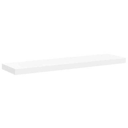 Scaffali a Parete 2 pz Bianchi 90x23,5x3,8 cm in MDF | homemem39