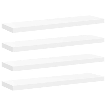 Scaffali a Parete 4 pz Bianchi 90x23,5x3,8 cm in MDF | homemem39