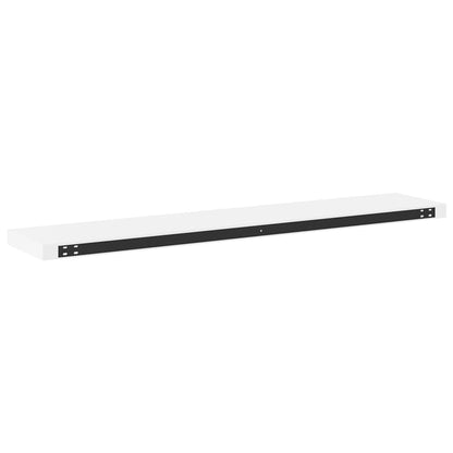 Scaffali a Parete 2 pz Bianchi 120x23,5x3,8 cm in MDF | homemem39