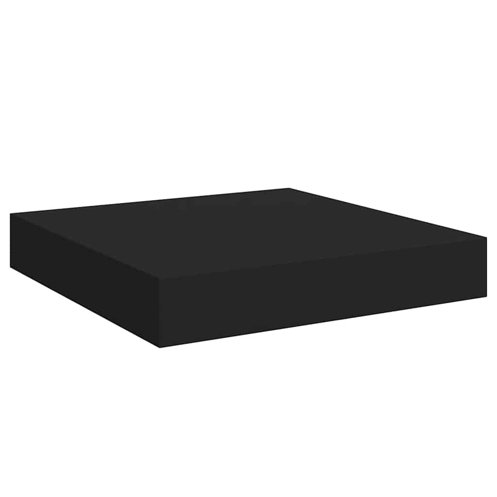 Scaffale a Parete Nero 23x23,5x3,8 cm in MDF | homemem39