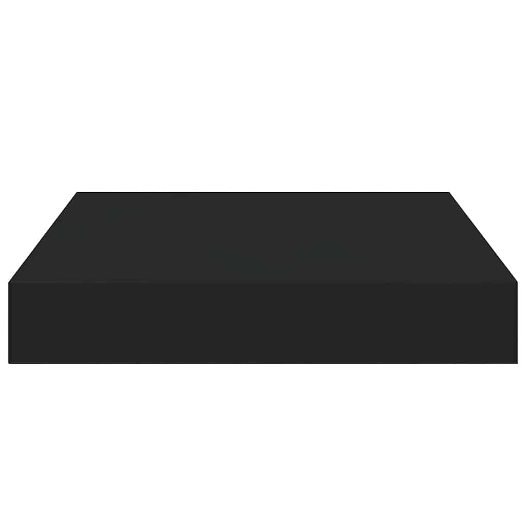 Scaffale a Parete Nero 23x23,5x3,8 cm in MDF | homemem39
