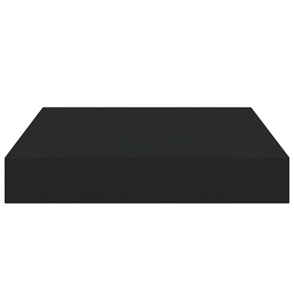 Scaffale a Parete Nero 23x23,5x3,8 cm in MDF | homemem39