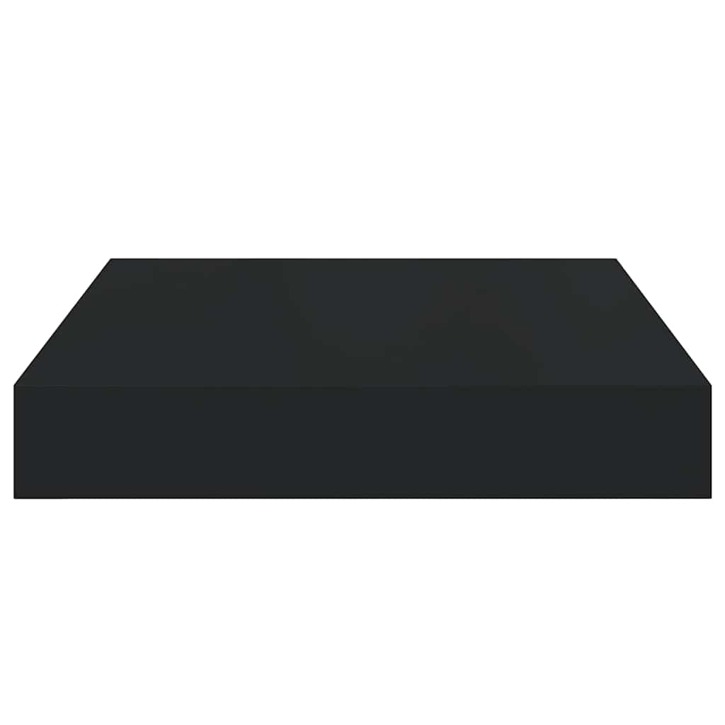 Scaffali a Parete 4 pz Neri 23x23,5x3,8 cm in MDF | homemem39
