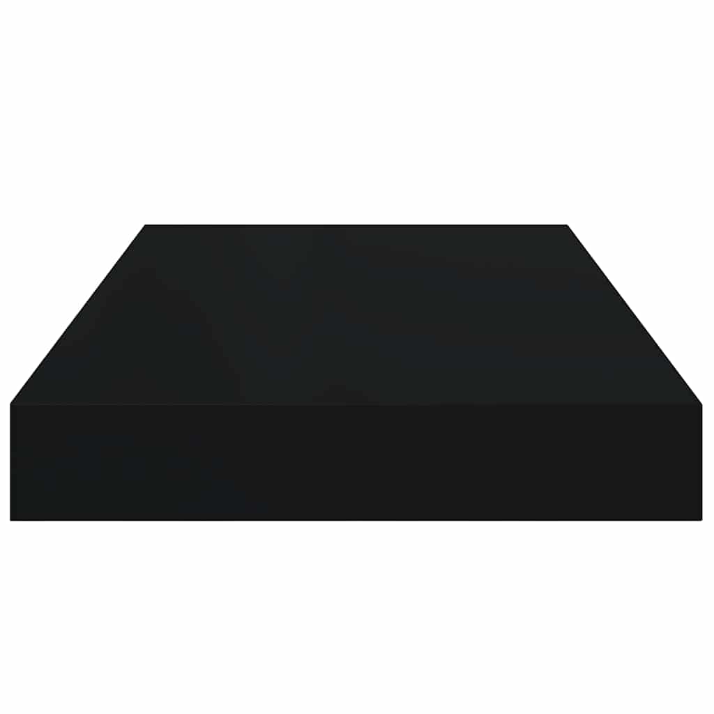 Scaffale a Parete Nero 40x23,5x3,8 cm in MDF | homemem39