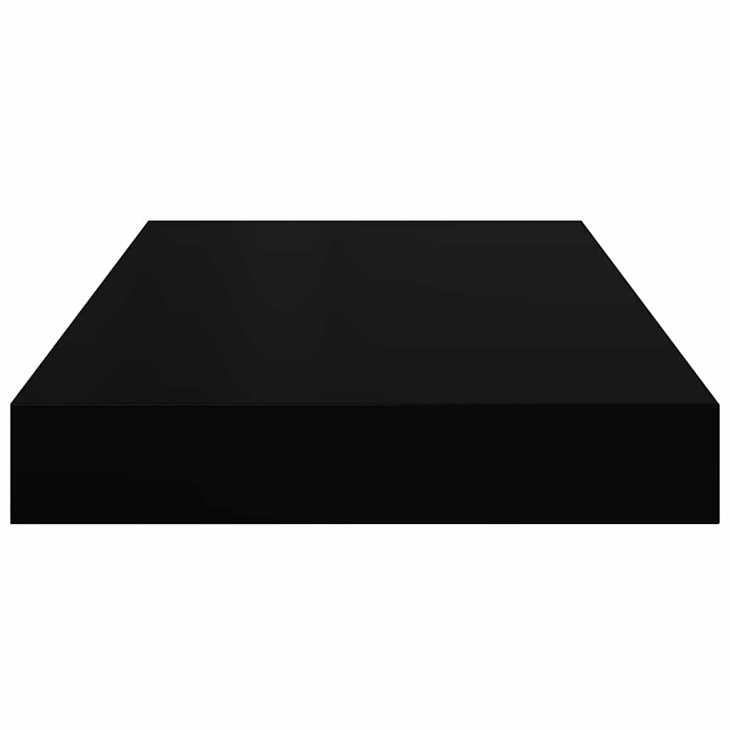 Scaffali a Parete 2 pz Neri 40x23,5x3,8 cm in MDF | homemem39