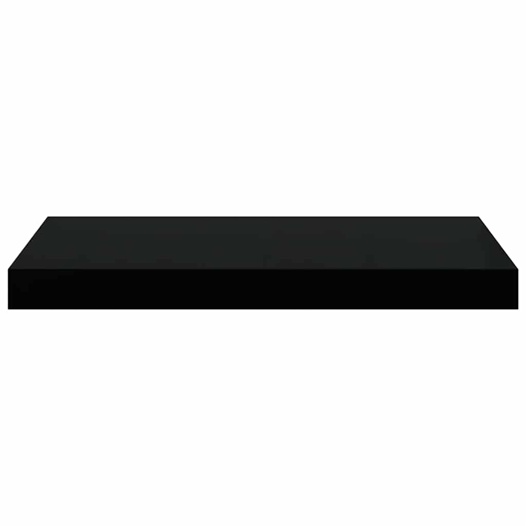 Scaffali a Parete 2 pz Neri 50x23,5x3,8 cm in MDF | homemem39
