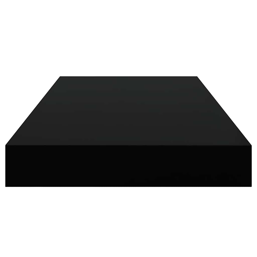 Scaffali a Parete 4 pz Neri 50x23,5x3,8 cm in MDF | homemem39