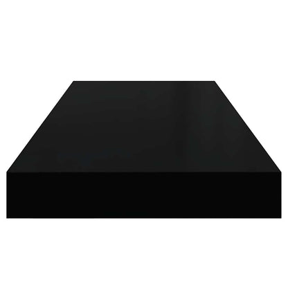 Scaffale a Parete Nero 60x23,5x3,8 cm in MDF | homemem39