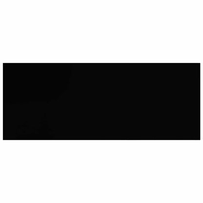 Scaffale a Parete Nero 60x23,5x3,8 cm in MDF - homemem39