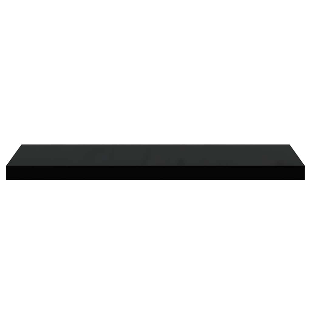 Scaffale a Parete Nero 80x23,5x3,8 cm in MDF | homemem39