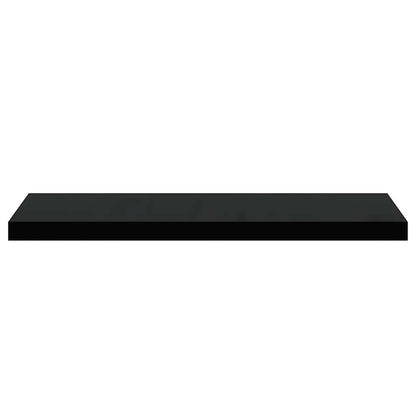Scaffale a Parete Nero 80x23,5x3,8 cm in MDF | homemem39