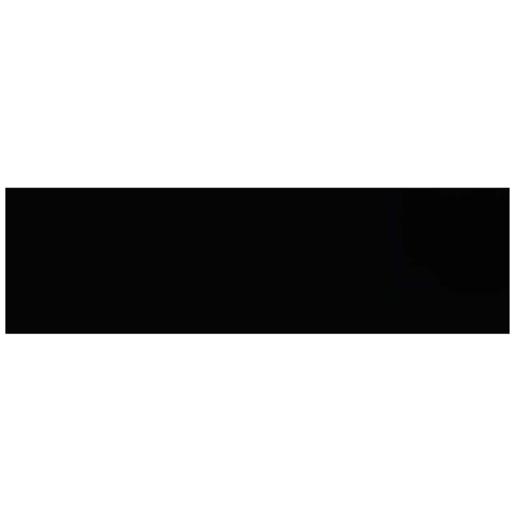 Scaffale a Parete Nero 80x23,5x3,8 cm in MDF | homemem39
