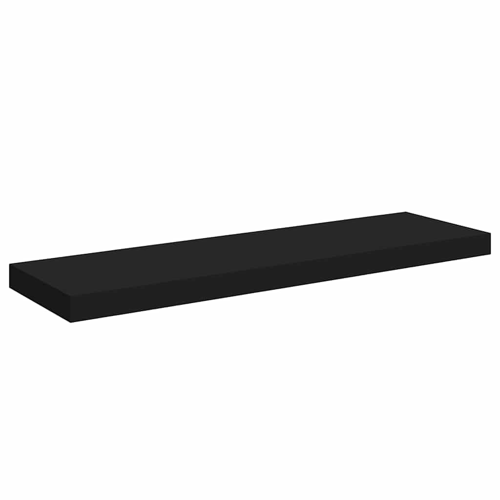 Scaffali a Parete 4 pz Neri 80x23,5x3,8 cm in MDF | homemem39