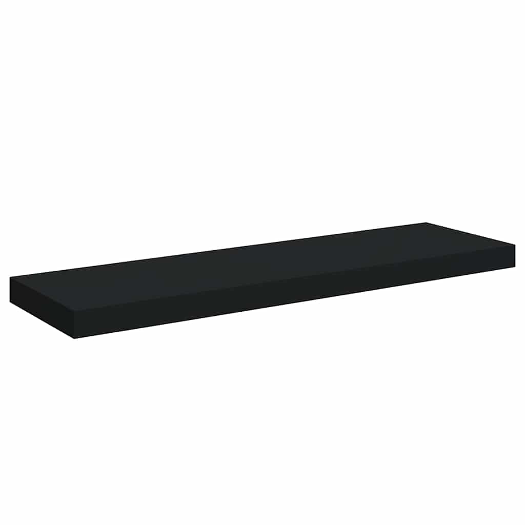 Scaffali a Parete 4 pz Neri 80x23,5x3,8 cm in MDF