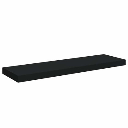 Scaffali a Parete 4 pz Neri 80x23,5x3,8 cm in MDF