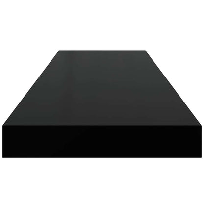 Scaffali a Parete 4 pz Neri 80x23,5x3,8 cm in MDF | homemem39