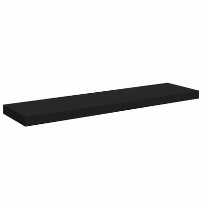 Scaffale a Parete Nero 90x23,5x3,8 cm in MDF | homemem39