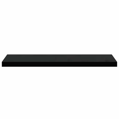 Scaffale a Parete Nero 90x23,5x3,8 cm in MDF