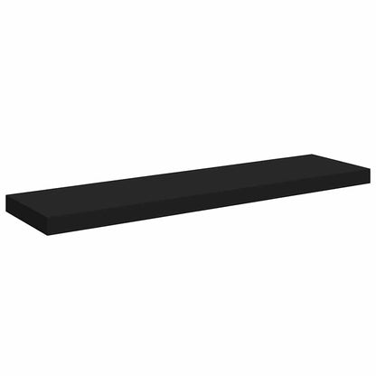 Scaffali a Parete 2 pz Neri 90x23,5x3,8 cm in MDF | homemem39