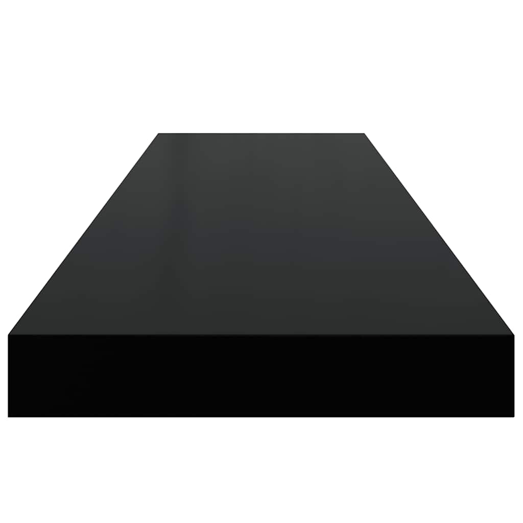 Scaffali a Parete 4 pz Neri 90x23,5x3,8 cm in MDF | homemem39