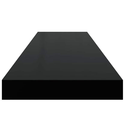 Scaffali a Parete 4 pz Neri 90x23,5x3,8 cm in MDF | homemem39