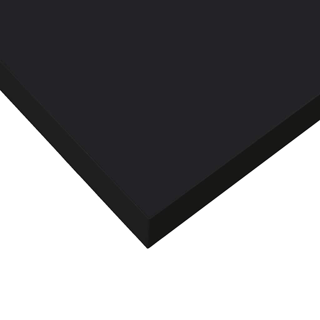 Scaffale a Parete Nero 120x23,5x3,8 cm in MDF | homemem39