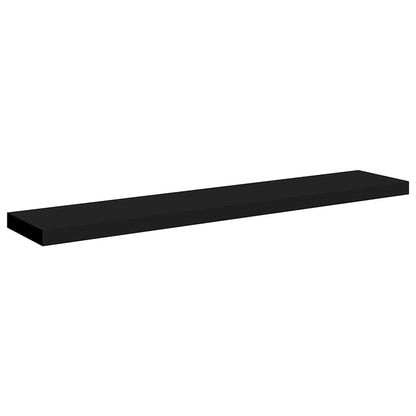 Scaffali a Parete 4 pz Neri 120x23,5x3,8 cm in MDF | homemem39