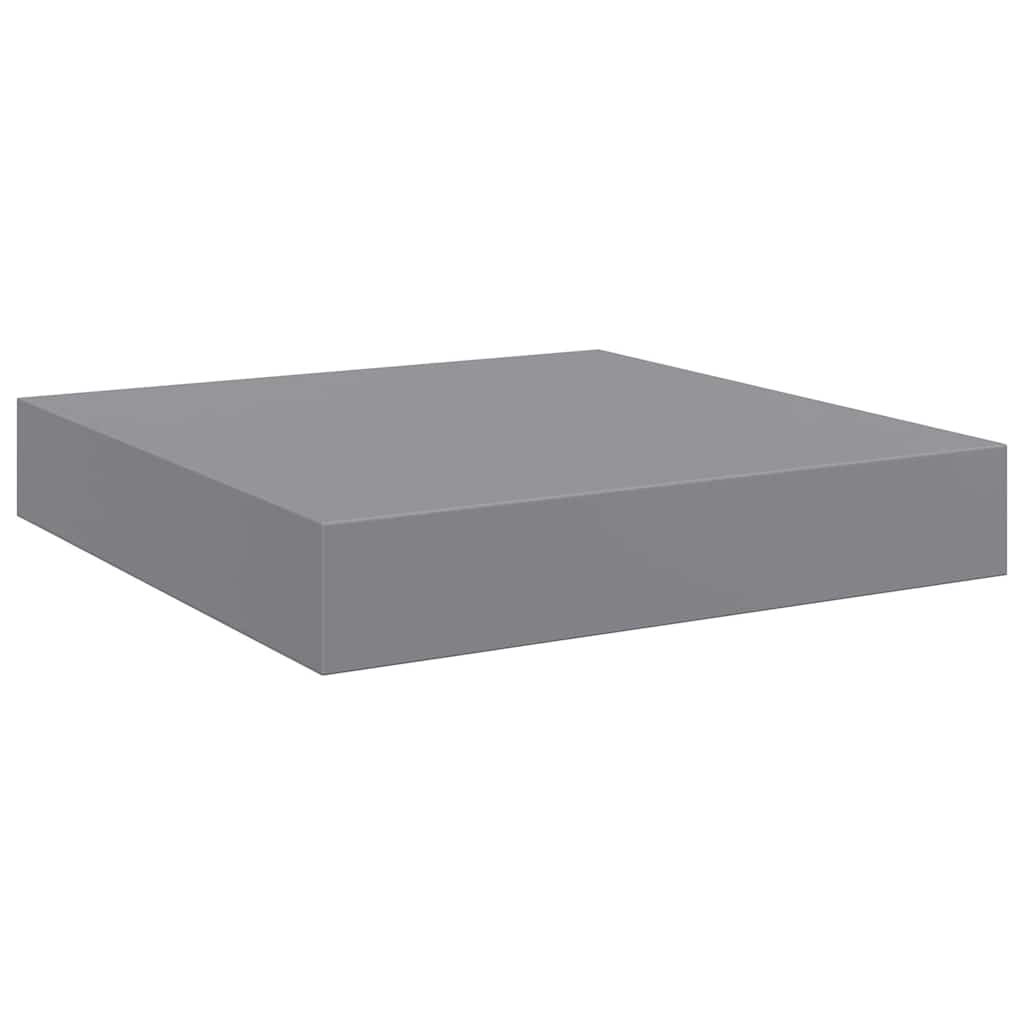 Scaffale a Parete Grigio 23x23,5x3,8 cm in MDF | homemem39