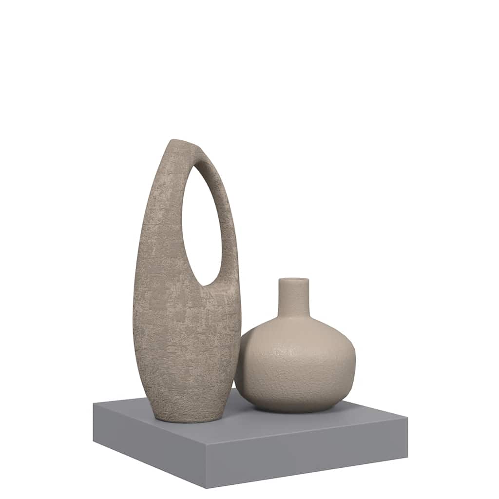 Scaffale a Parete Grigio 23x23,5x3,8 cm in MDF | homemem39