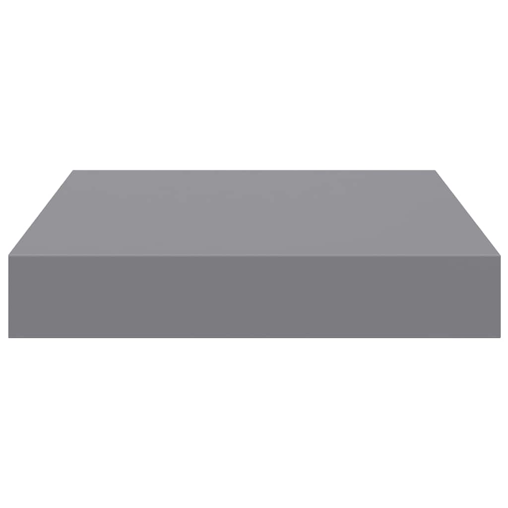 Scaffali a Parete 2 pz Grigi 23x23,5x3,8 cm in MDF | homemem39