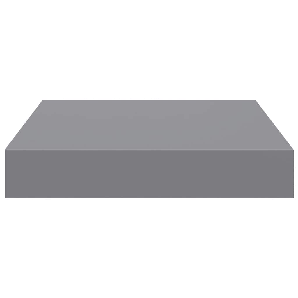 Scaffali a Parete 4 pz Grigi 23x23,5x3,8 cm in MDF | homemem39