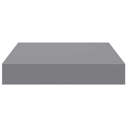 Scaffali a Parete 4 pz Grigi 23x23,5x3,8 cm in MDF | homemem39