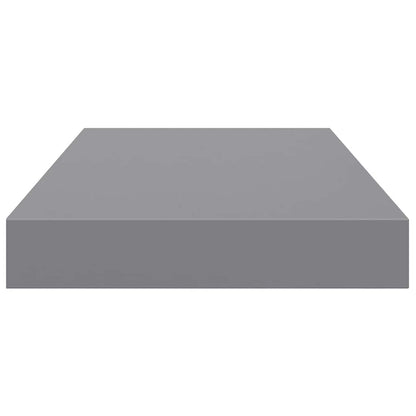 Scaffale a Parete Grigio 40x23,5x3,8 cm in MDF