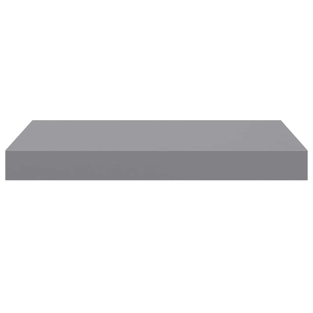 Scaffali a Parete 2 pz Grigi 40x23,5x3,8 cm in MDF | homemem39