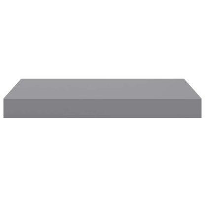 Scaffali a Parete 4 pz Grigi 40x23,5x3,8 cm in MDF