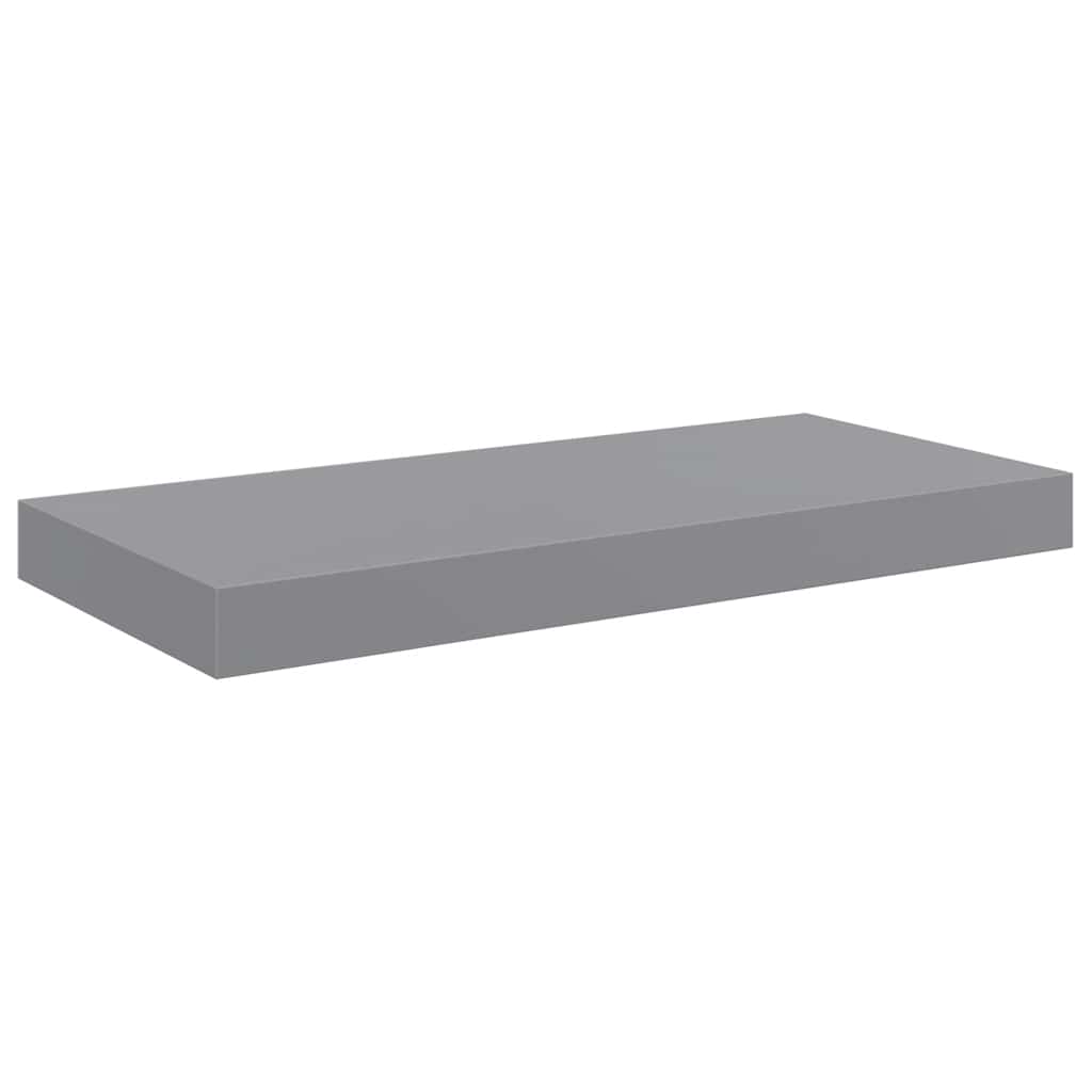 Scaffale a Parete Grigio 50x23,5x3,8 cm in MDF | homemem39