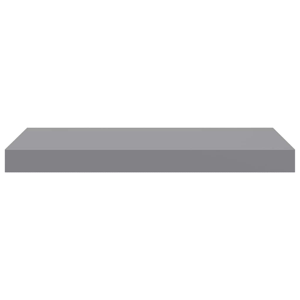 Scaffali a Parete 2 pz Grigi 50x23,5x3,8 cm in MDF