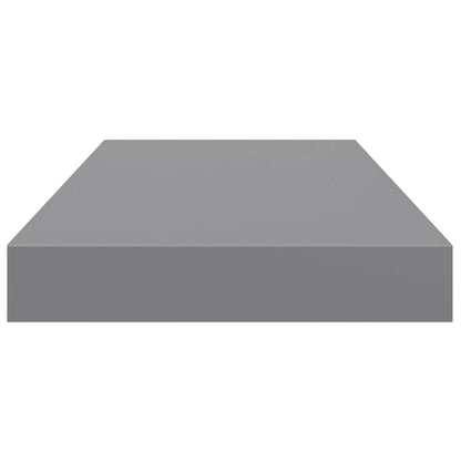 Scaffali a Parete 2 pz Grigi 50x23,5x3,8 cm in MDF