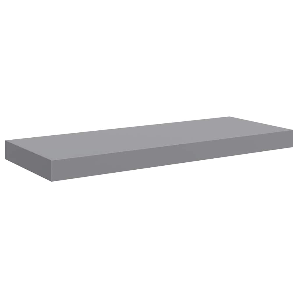 Scaffale a Parete Grigio 60x23,5x3,8 cm in MDF | homemem39