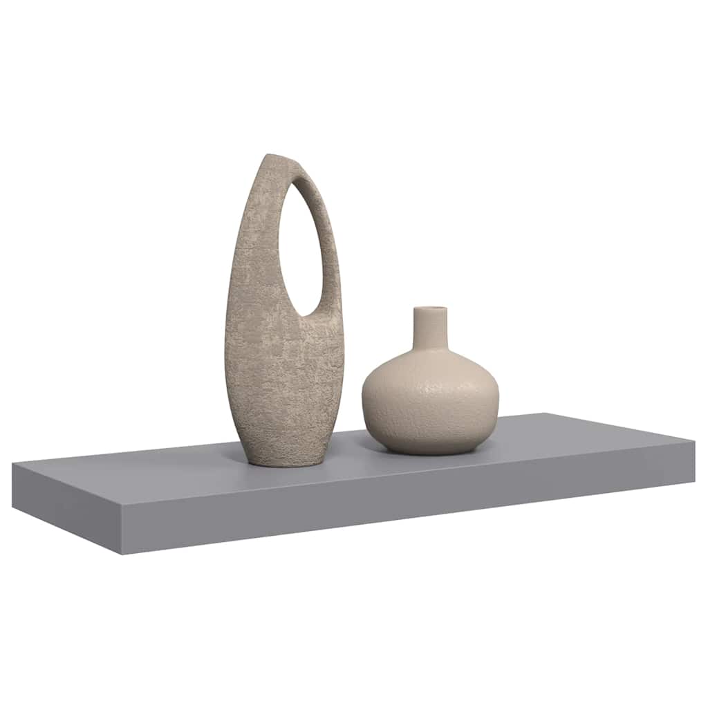 Scaffale a Parete Grigio 60x23,5x3,8 cm in MDF | homemem39