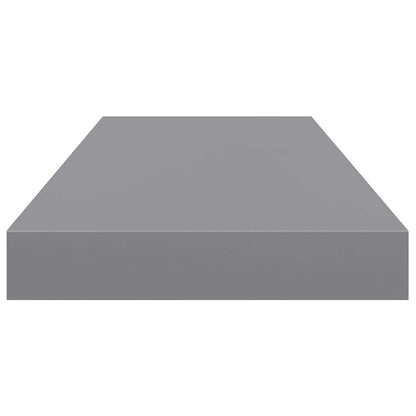 Scaffale a Parete Grigio 60x23,5x3,8 cm in MDF | homemem39