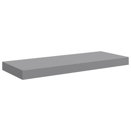 Scaffali a Parete 2 pz Grigi 60x23,5x3,8 cm in MDF | homemem39