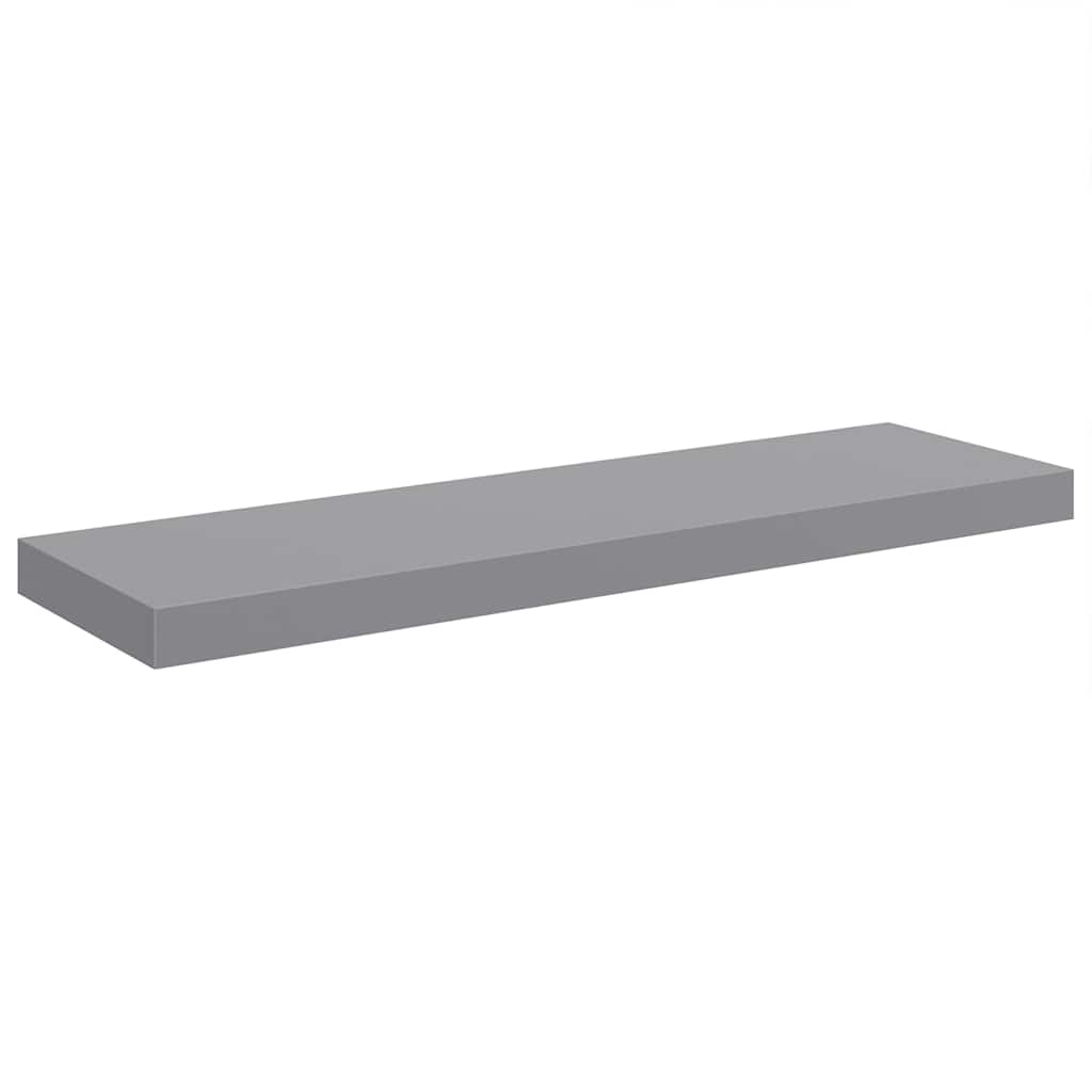 Scaffale a Parete Grigio 80x23,5x3,8 cm in MDF | homemem39