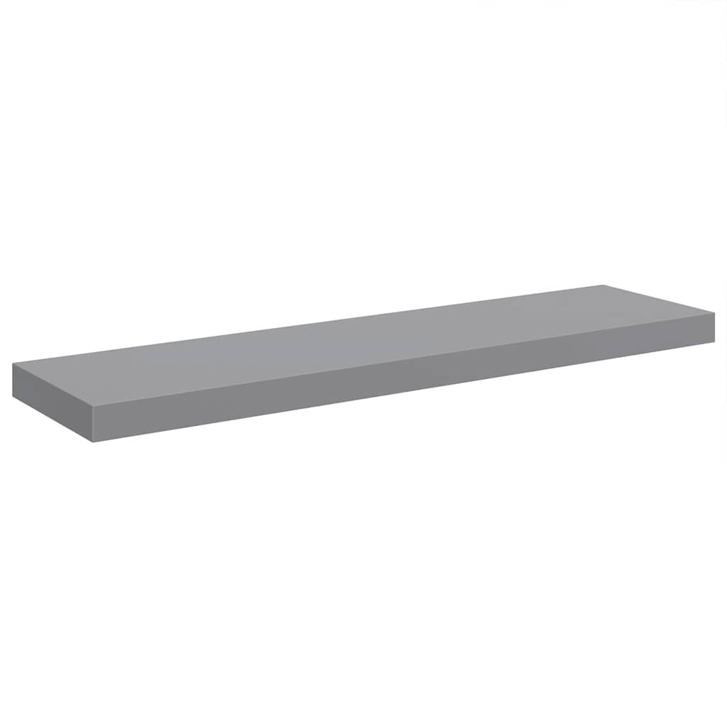 Scaffale a Parete Grigio 90x23,5x3,8 cm in MDF | homemem39