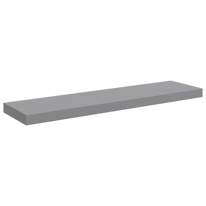 Scaffale a Parete Grigio 90x23,5x3,8 cm in MDF | homemem39