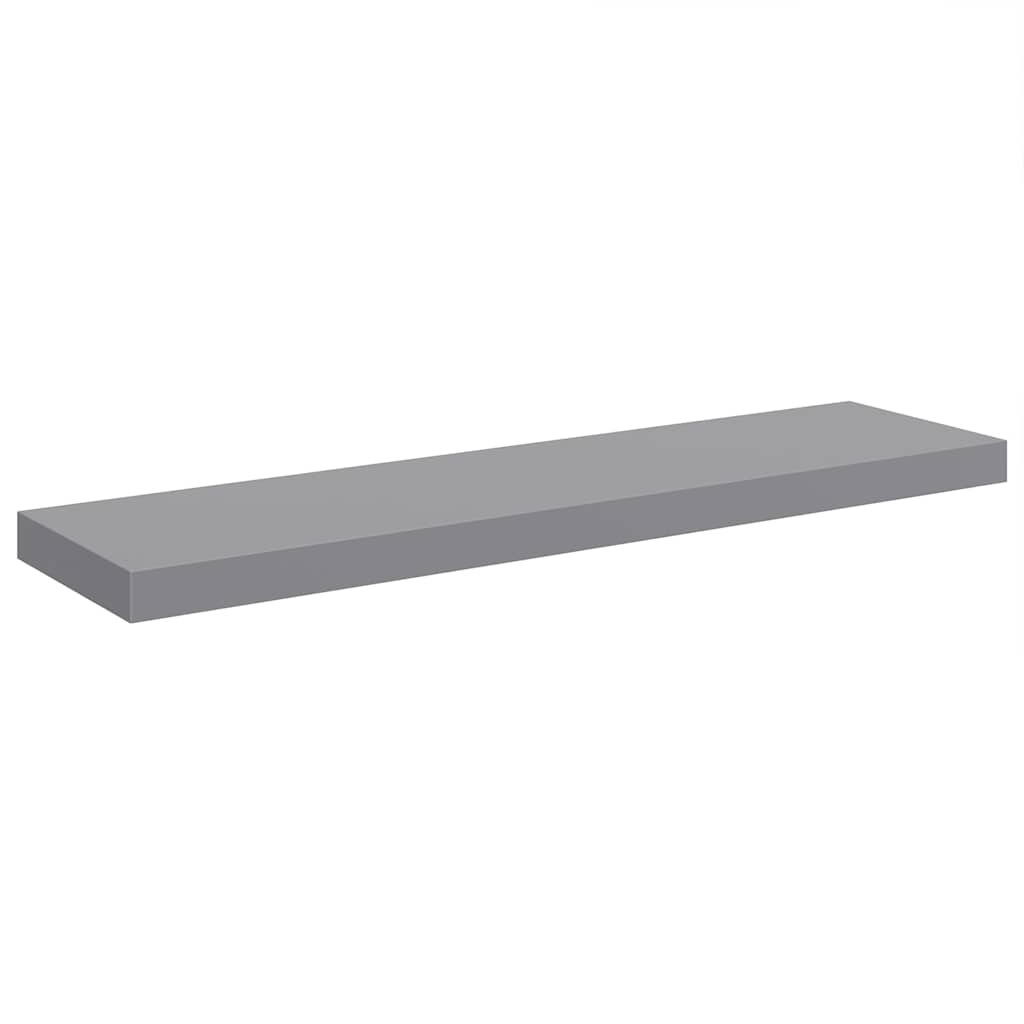Scaffale a Parete Grigio 90x23,5x3,8 cm in MDF