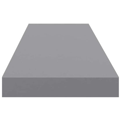 Scaffale a Parete Grigio 90x23,5x3,8 cm in MDF