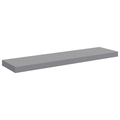 Scaffali a Parete 2 pz Grigi 90x23,5x3,8 cm in MDF